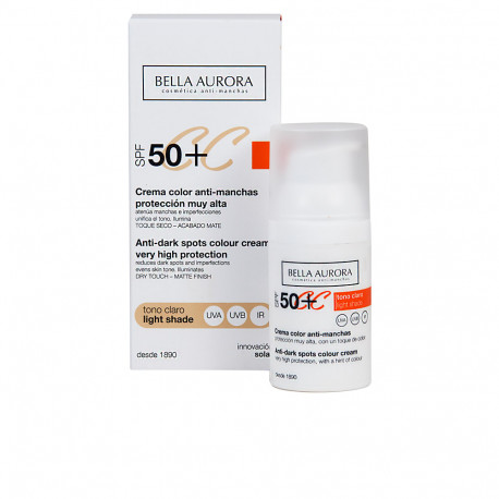 CC CREAM anti-manchas tono claro SPF50+ 30 ml