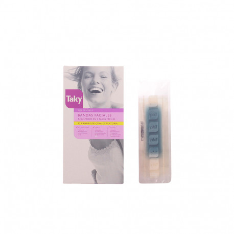 BANDAS FACIALES cera depilatoria 12 uds
