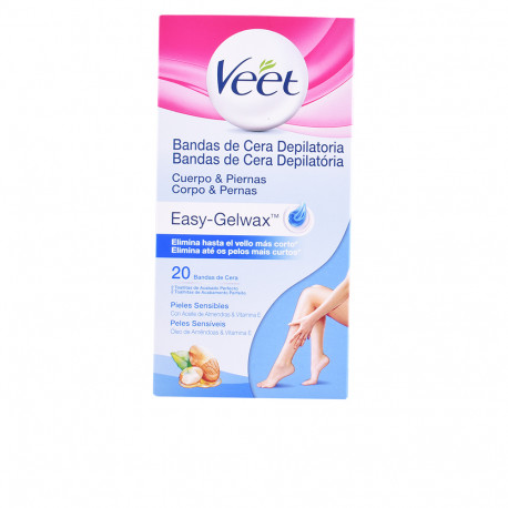 BANDAS DE CERA depilatorias corporales piel seca 20 uds