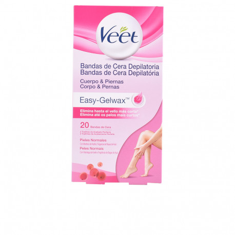 BANDAS DE CERA depilatorias corporales piel normal 20 uds