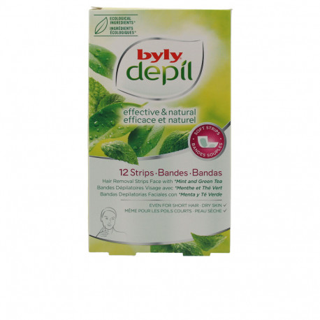 DEPIL bandas faciales menta y té green 12 uds