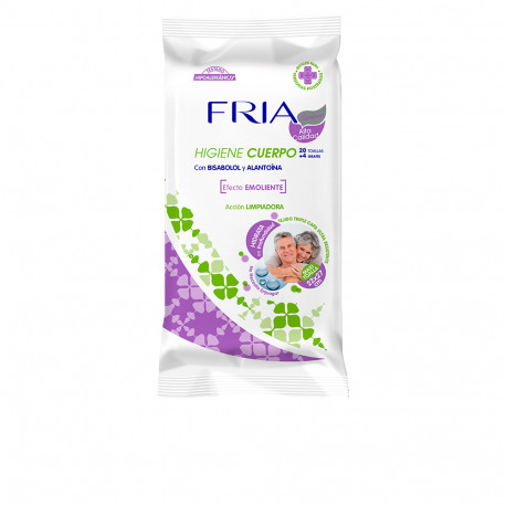 FRIA SENIOR maxi toalla emoliente corporal 22x27 cm 24 uds