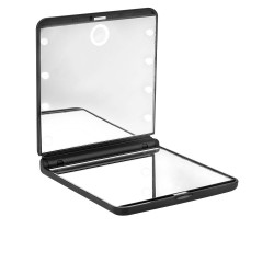 ESPEJO OHH light touch doble plegable con luz led negro