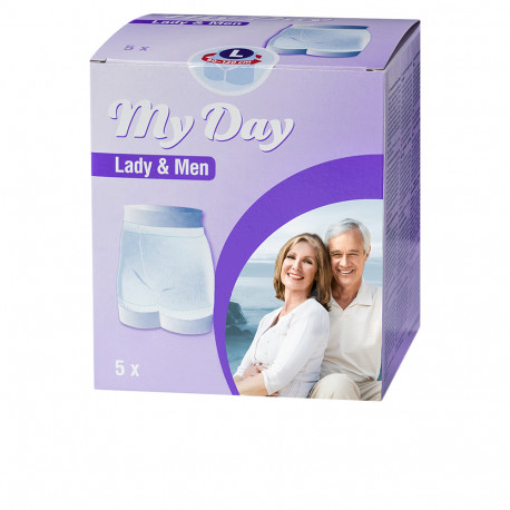 MY DAY malla sujeción unisex talla L 5 uds