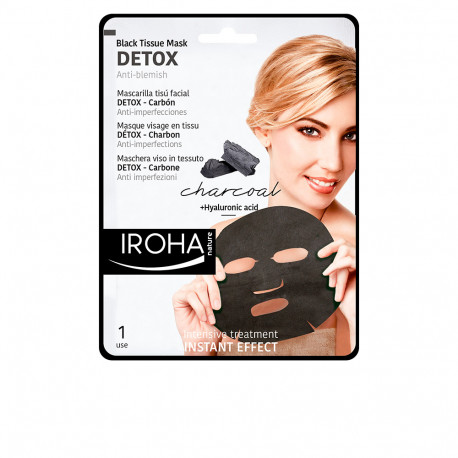 DETOX CHARCOAL BLACK tissue facial mask 1use