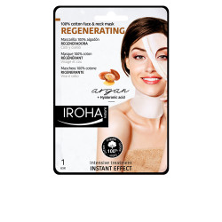 100% COTTON FACE & NECK MASK argan-regeneration 1 use