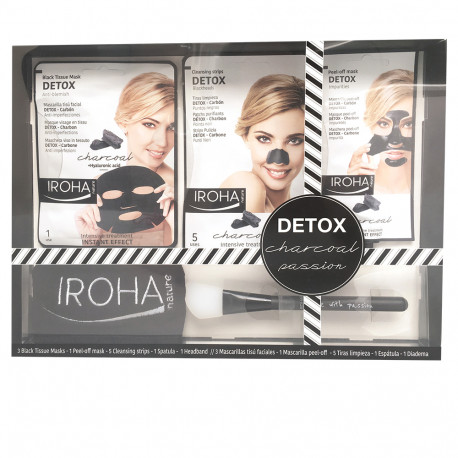 DETOX CHARCOAL BLACK PASSION SET 7 pz