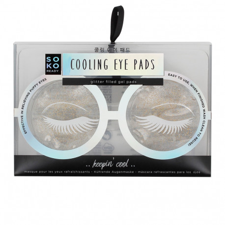 COOLING EYE PADS glitter filled gel pads